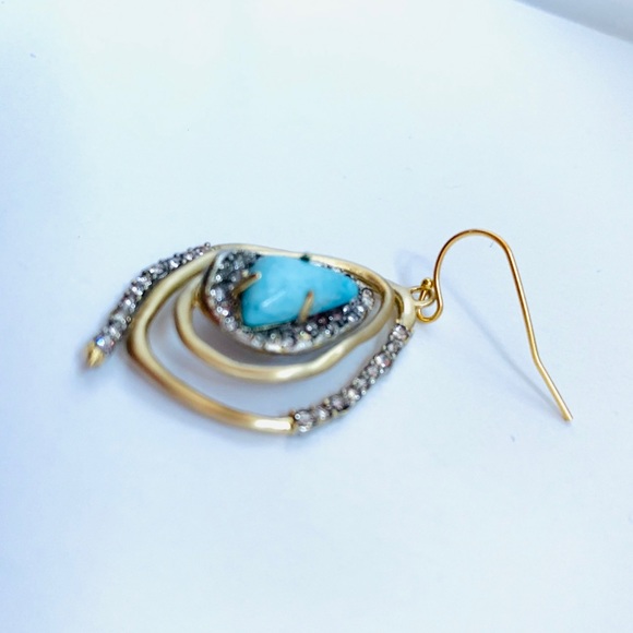 Alexis Bittar Roxbury Spiral Turquoise Earring New - Picture 8 of 13